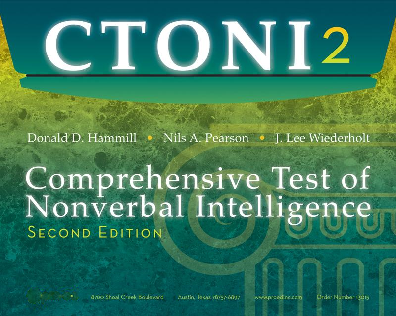 Comprehensive Test of Nonverbal Intelligence- Second Edition (CTONI-2)